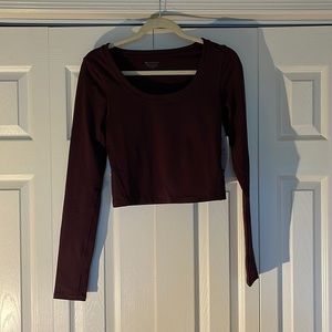 Maroon Athleta spandex top